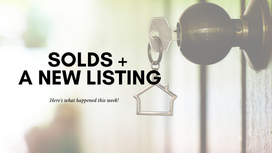 Solds, New Listings and more this week! 